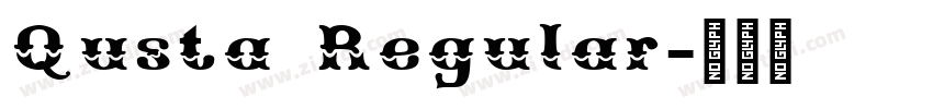 Qusta Regular字体转换